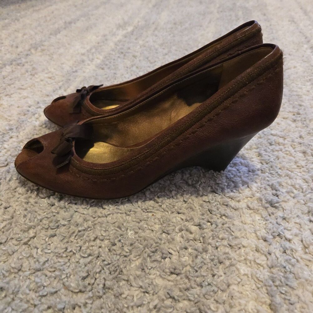 Miu Miu Womens Suede Leather Slide On Open Toe We… - image 5